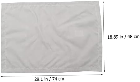 Cabilock 2Pcs Grey Pillowcases Soft Washable Bedroom Decor Covers