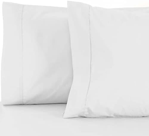 BLUENILEMILLS 600 Thread Count Cotton Blend Solid Pillowcase Set