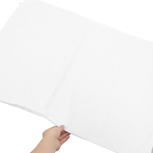 ULTECHNOVO 2Pcs Zipper Pillow Covers Solid Cotton Pillowcase Protectors