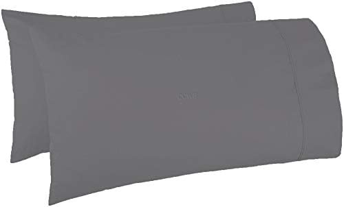 TBM Grey Queen Oversize Pillowcase 100 Egyptian Cotton 600 Thread Count