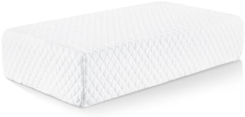 TOPPURE Cube Pillow Pillowcase 24x12x5 White
