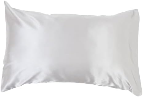 IMIKEYA Cooling Grey Silk Pillowcase with Envelope Closure 1