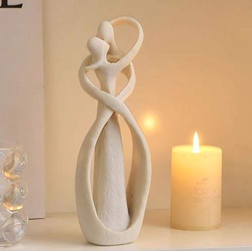 Modern Romantic Couple Statue - Hugging Figurines for Home Decor
