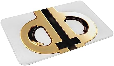 Golden Pattern Durable Kitchen Mat with Non-Slip Design
