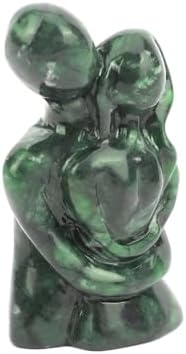 Gemshan Hugging Couple Statues Natural Jade Sculpture