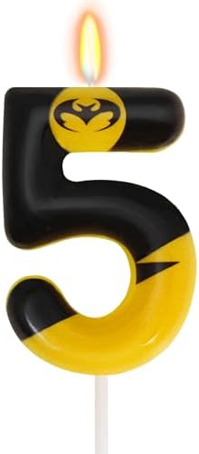 OGnomiFX 5th Birthday Bat Candle - Hero Theme Decor