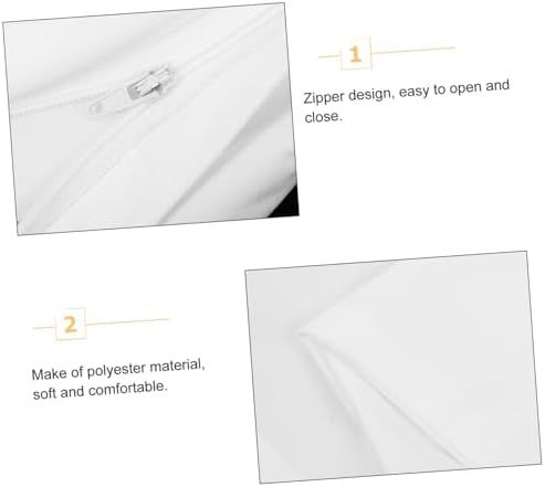 MERRYHAPY 4pcs Decorative Throw Pillow Covers Elegant White Design 1