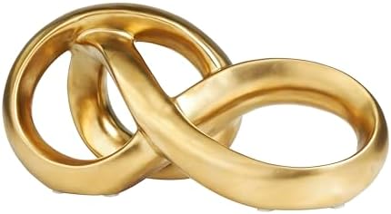 Deco 79 Gold Ceramic Infinity Loop Sculpture