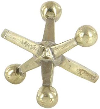 Deco 79 Gold Aluminum Jack Sculptures Set of 2