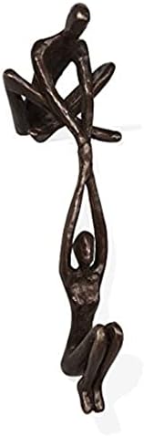 Danya B ZD16169 Bronze Sculpture Man Lifting Woman Shelf Decor