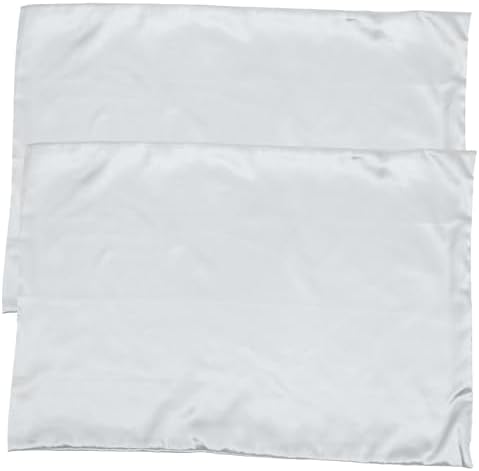 Cabilock 2pcs Ice Silk Pillowcase Zipper Soft and Breathable