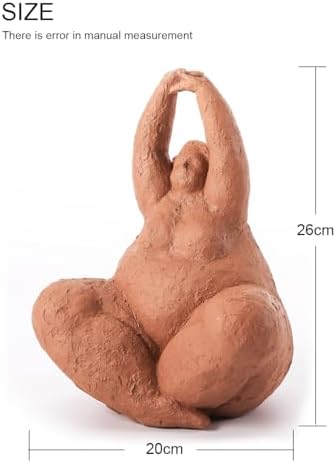 HAUCOZE Yoga Lady Sculpture 10 Inch Polyresin Statue