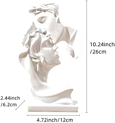 Couples Kiss Abstract Art Sculpture Romantic Resin Statue Decoration