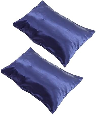 Ciieeo 2pcs Satin Silk Pillowcases - Wrinkle Resistant