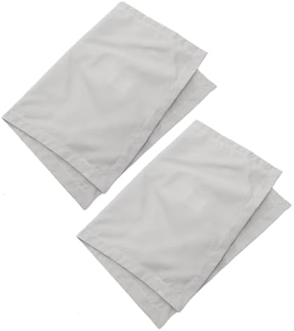 PRETYZOOM 2Pcs Solid Color Pillow Cases Grey
