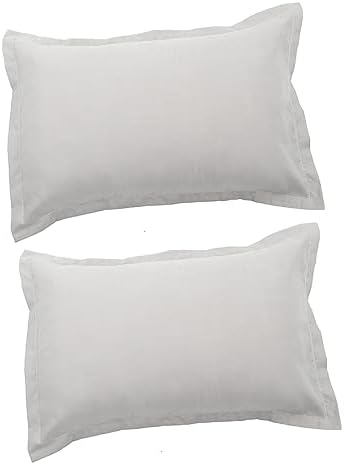 Ciieeo 2Pcs Washable Pillow Covers for Bedroom and Hotel Use