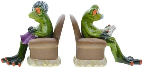 Queemie Creative Retired Frog Couple Resin Statues
