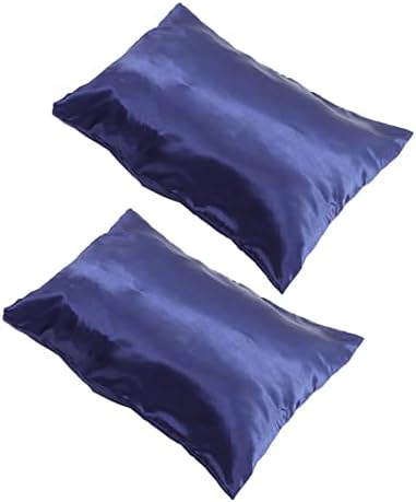 KICHOUSE 2-Piece Silk Pillowcase Set for Home Hotel and Travel