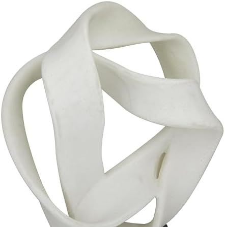 Deco 79 Polystone Abstract Sculpture with Black Base 1