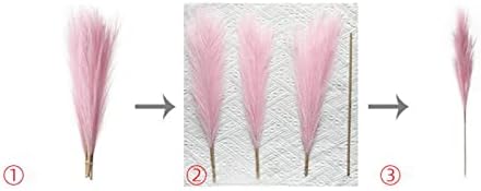 Artificial Reed Grass and Silk Flowers for Boho Decor