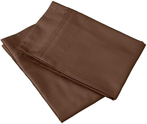 Superior 100 Egyptian Cotton Pillowcase Set Chocolate