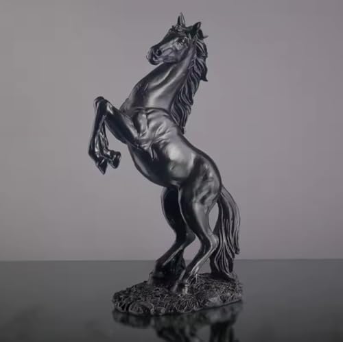 Black Horse Home Decor Resin Statue 11H