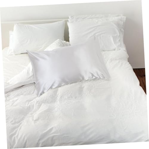 IMIKEYA Cooling Grey Silk Pillowcase with Envelope Closure 1