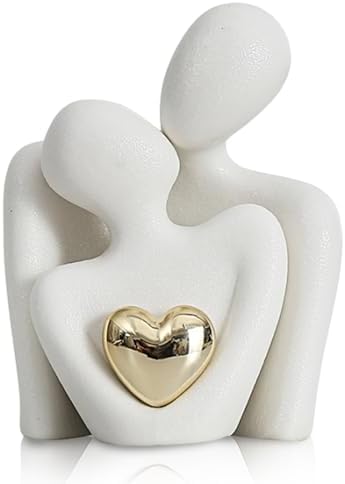 Romantic Couple Statue Abstract Resin Sculpture for Home