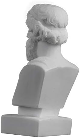 Plato Bust Greek Father of Philosophy Statue Alabaster Handmade