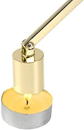 Yoption Candle Wick Snuffer - Gold Stainless Steel with Long Handle