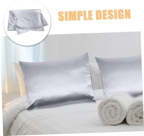 Cabilock Cooling Polyester Pillow Covers Deep Grey Zippered Minimalist