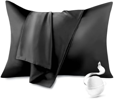 Momelo 100 Pure Mulberry Silk Pillowcase - Smooth Dual Sides Cooling Zipper Closure