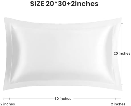 THXSILK 19 Momme Mulberry Silk Pillowcase Queen