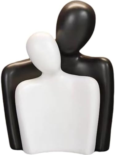 Yahu Lando Romantic Couple Sculptures Black and White