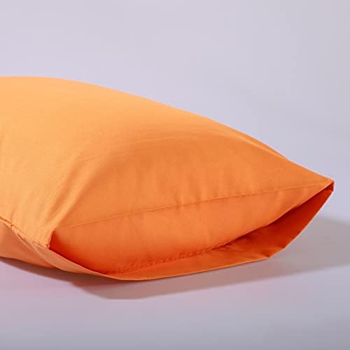 EVOLIVE Ultra Soft Microfiber Pillowcases Set of 2 20x30 Orange