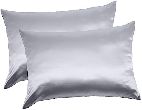 2pcs Zipper Pillowcases Soft Polyester Minimalist Design for Standard Pillows