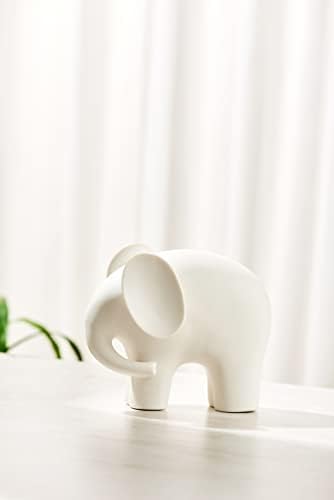 Modern Simple Ceramic White Elephant Home Decor