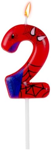 Gezan Spider Themed Birthday Candles Number 2
