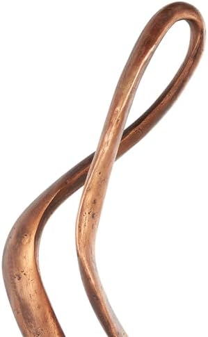 Deco 79 Polystone Abstract Statue with Black Base