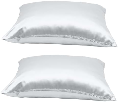 Cabilock 2-Pc Satin Pillowcase Set with Zipper