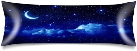 VANOVICH Blue Silk Satin Pillow Cover 20x54