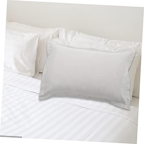 Cabilock 2Pcs Grey Pillowcases Soft Washable Bedroom Decor Covers