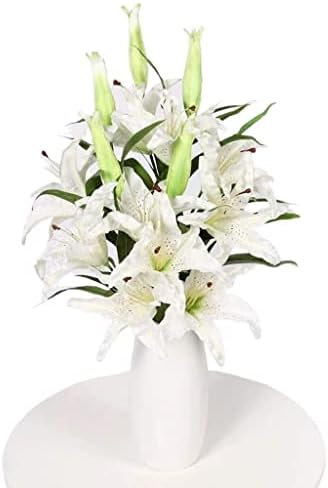 Artificial Lily Flowers in Vase for Home Wedding Decoration