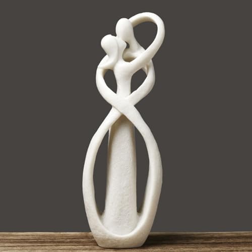Modern Romantic Couple Statue - Hugging Figurines for Home Decor