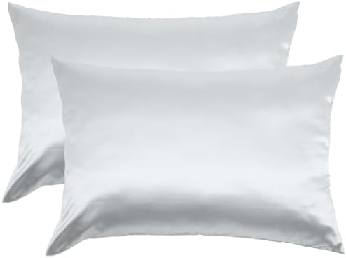 2pcs Cooling Pillow Covers Breathable Polyester Bed Pillowcase Decor