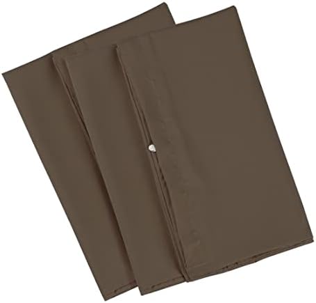 Uxcell Zipper Pillowcases Soft Microfiber 2-Pack Brown