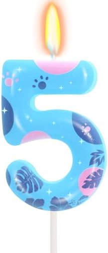 OGnomiFX 5th Birthday Number 5 Candle Cartoon Island Theme