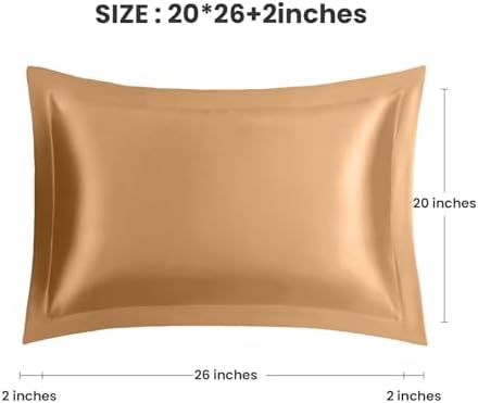 THXSILK 19 Momme Mulberry Silk Pillowcase Luxury Standard Twin Set