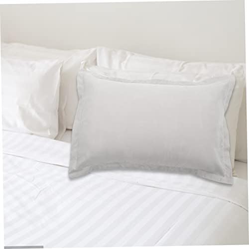 ERINGOGO Breathable Pillow Case Covers 2pcs Zipper Linen Pillowcases for Hotel Bedding