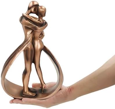HIZEFSOO Resin Couple Statue Modern Romantic Sculpture